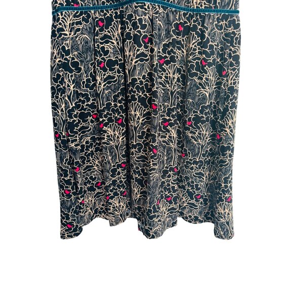 2/$30 NWT Maison Jules Medium Dress Floral Black Background - Picture 12 of 14